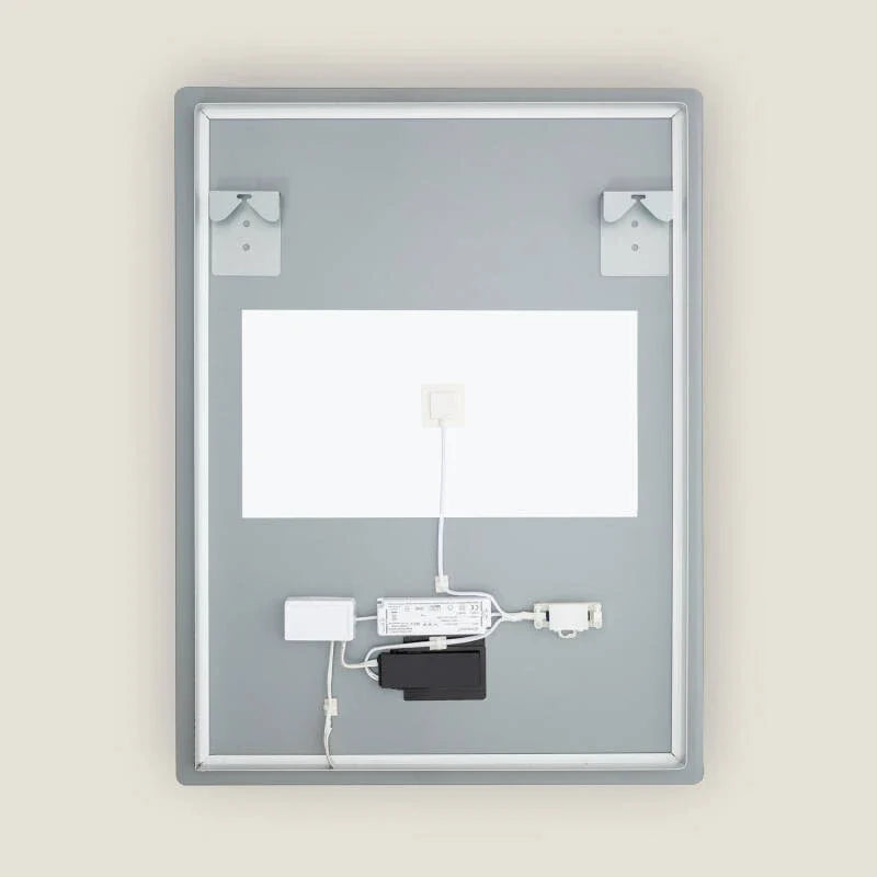 Badkamerspiegel LED 80x60 cm CCT ingeschakeld