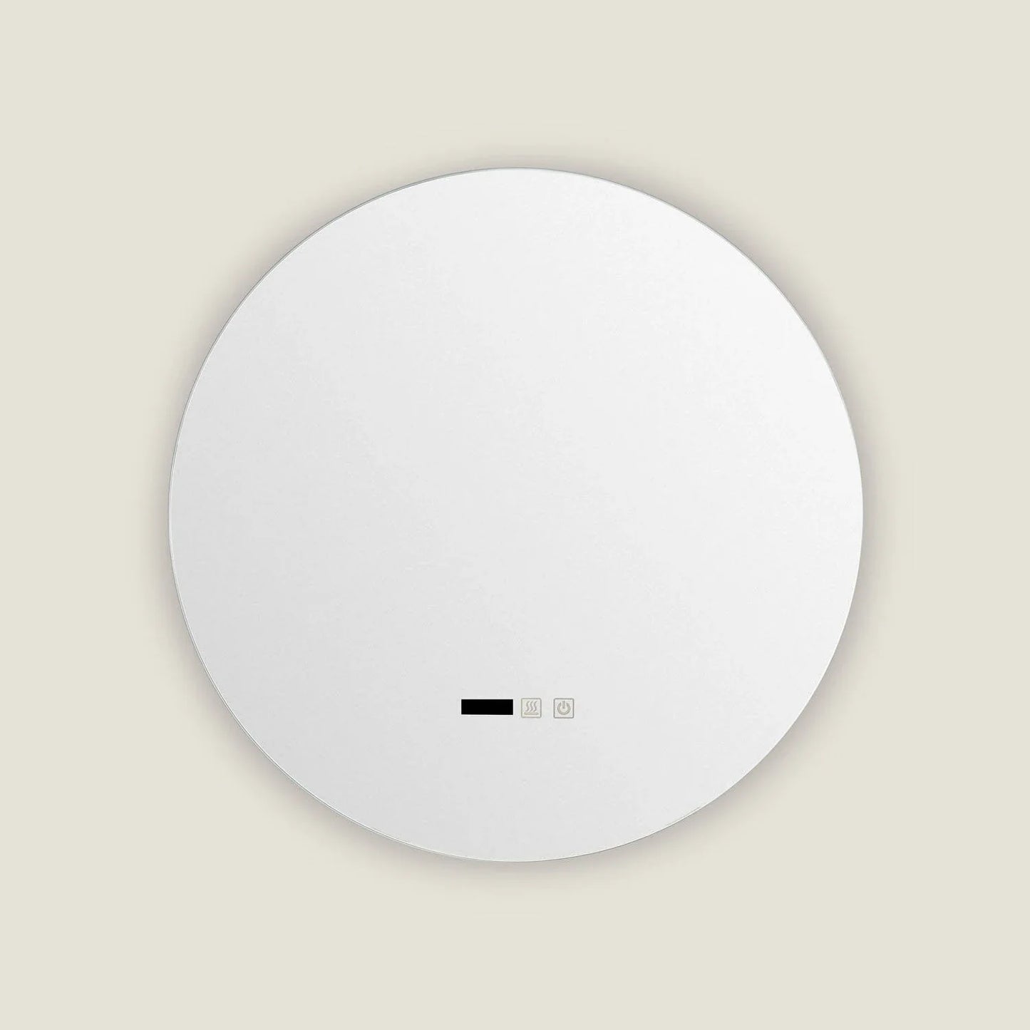 Ronde LED badkamerspiegel Ø45 cm vooraanzicht