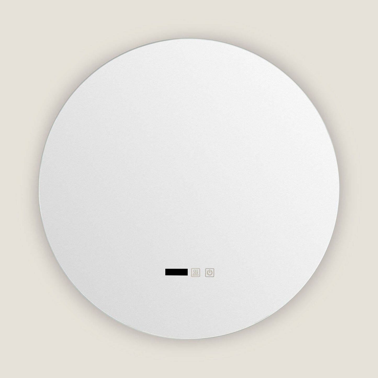 Ronde LED badkamerspiegel Ø60 cm vooraanzicht