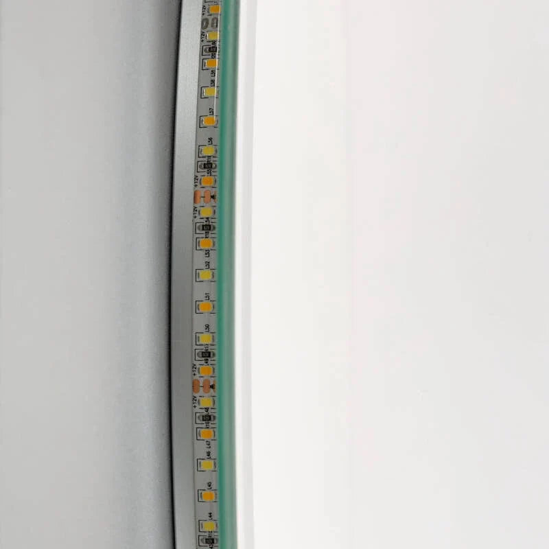 Retro LED spiegel 60 cm CCT instelbaar detail rand
