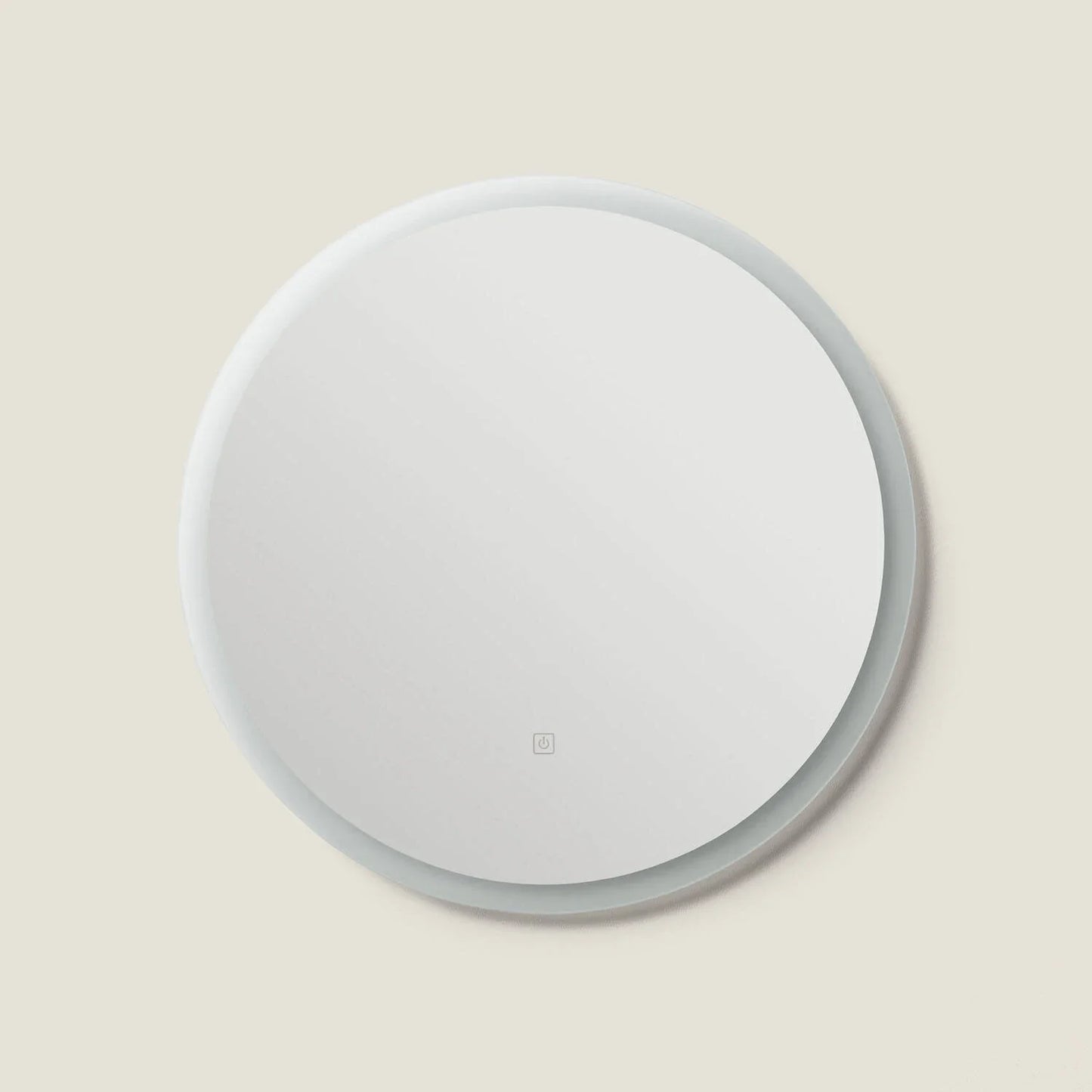 Ronde LED badkamerspiegel Ø60 cm 2700K vooraanzicht