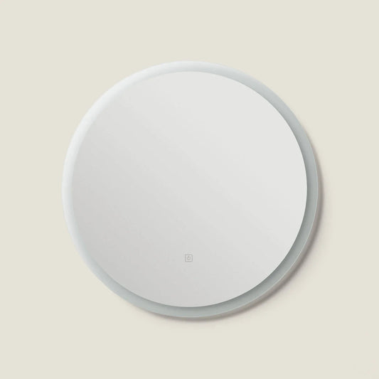 Ronde LED badkamerspiegel Ø60 cm 2700K vooraanzicht