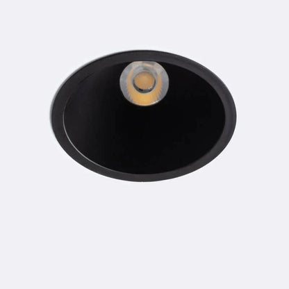 Contalto kantelbare conische LED downlight 9W/12W grijs CRI90 inbouwspot LED 9W zaagmaat Ø100 mm — dimbaar, 2700K/3500K/4000K