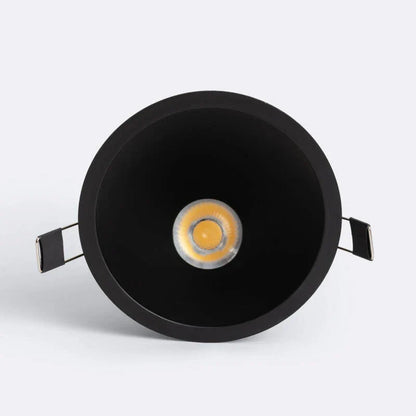 Contalto kantelbare conische LED downlight 9W/12W grijs CRI90 inbouwspot LED 9W zaagmaat Ø100 mm — dimbaar, 2700K/3500K/4000K