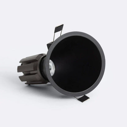 Contalto kantelbare conische LED downlight 9W/12W grijs CRI90 inbouwspot LED 9W zaagmaat Ø100 mm — dimbaar, 2700K/3500K/4000K