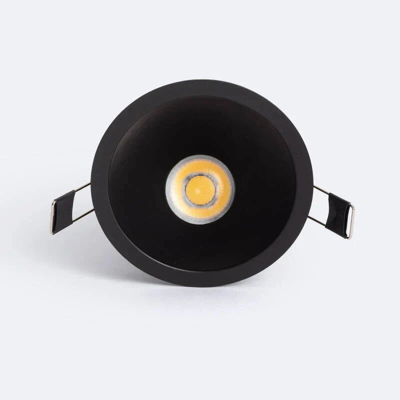 Contaro kantelbare conische LED downlight 9W/12W grijs CRI90 inbouwspot LED 9W zaagmaat Ø85 mm — dimbaar, 2700K/3500K/4000K