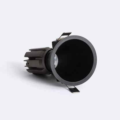 Contaro kantelbare conische LED downlight 9W/12W grijs CRI90 inbouwspot LED 9W zaagmaat Ø85 mm — dimbaar, 2700K/3500K/4000K