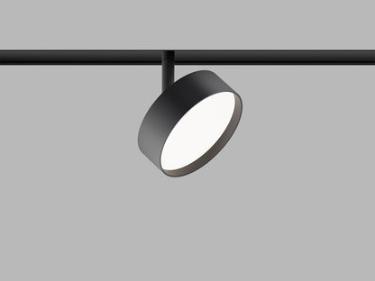 LED2 MAG OLLI 48V rond diffuus magnetisch railarmatuur zwart