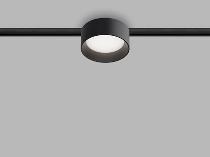 LED2 MAG ZETA ON 48V rond diffuus magnetisch railarmatuur zwart