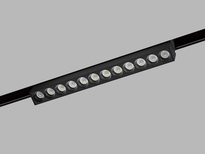 LED2 MAGLASER III TILT 48V kantelbare lineaire magnetische railspot zwart