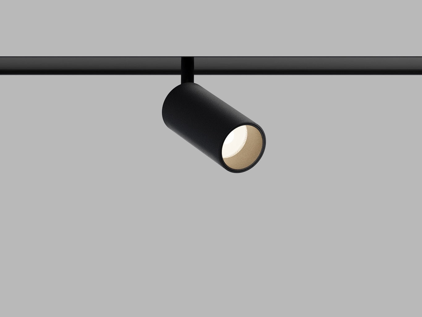 LED2 MAGO III 48V richtbare magnetische railspot zwart