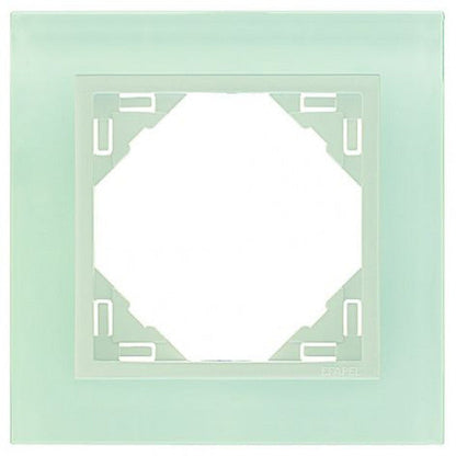 Efapel Logus 90 Crystal afdekraam wit glas