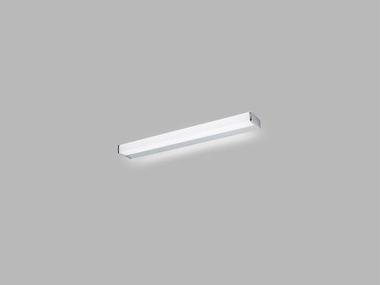 LED2 QUADRA 60 lineaire wandlamp chroom IP44 badkamerverlichting