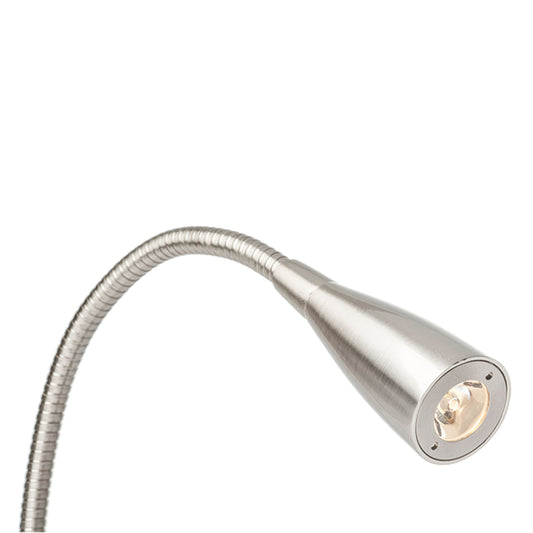 POINT wandspot op zwanenhals LED mat nikkel