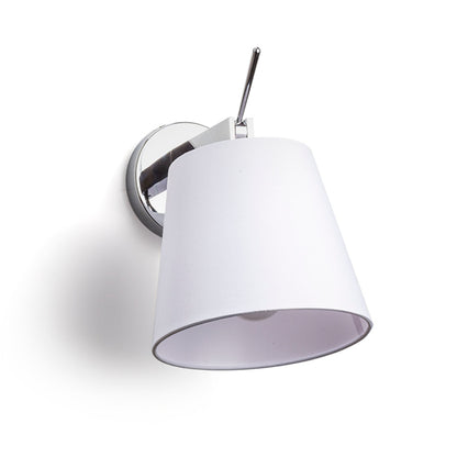 JERSEY wandlamp met arm kantelbare textielkap