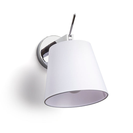 JERSEY wandlamp met arm kantelbare textielkap