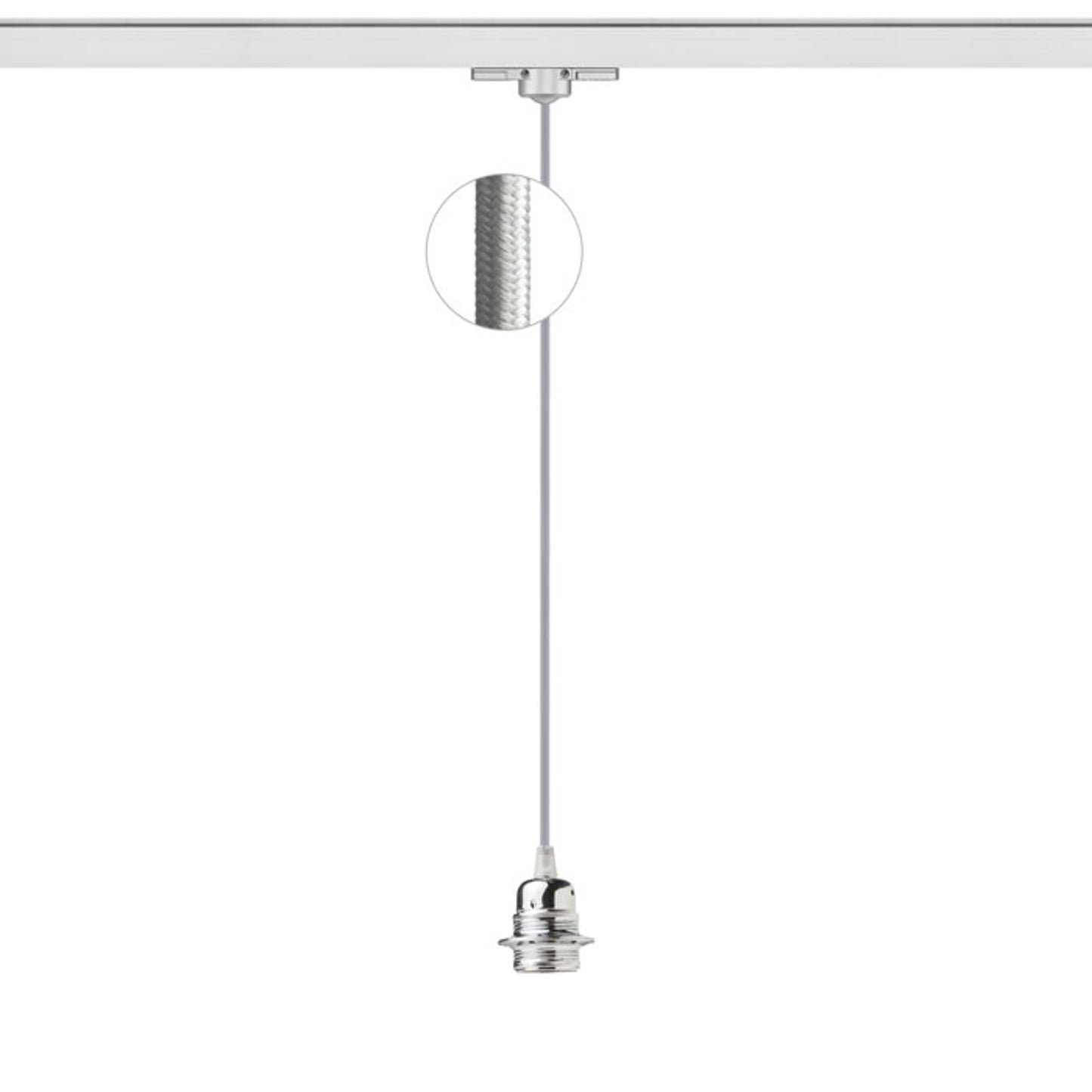 ELISA 3-fase hanglamp E27 lamphouder, 9 kleuren