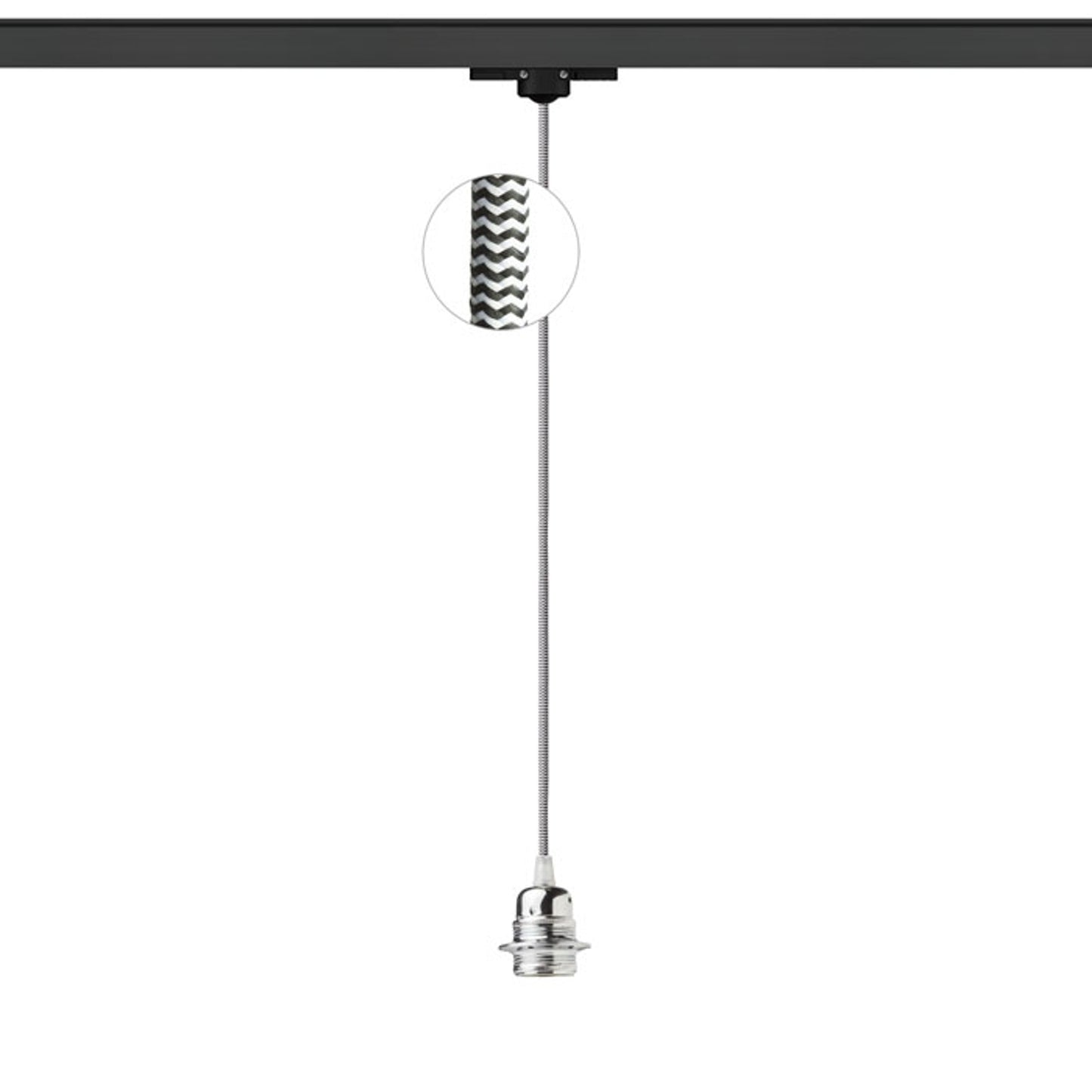 ELISA 3-fase hanglamp E27 lamphouder, 9 kleuren