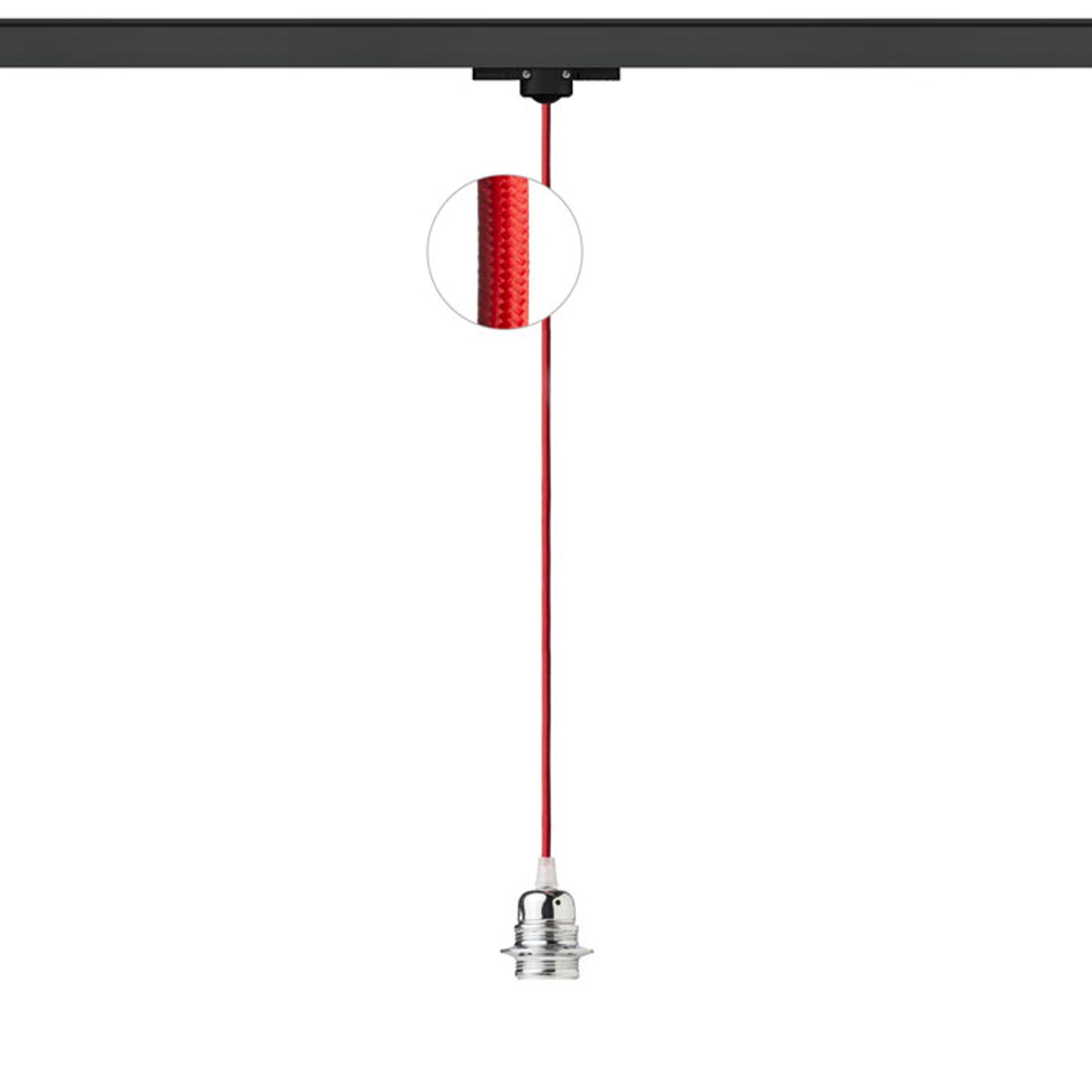 ELISA 3-fase hanglamp E27 lamphouder, 9 kleuren