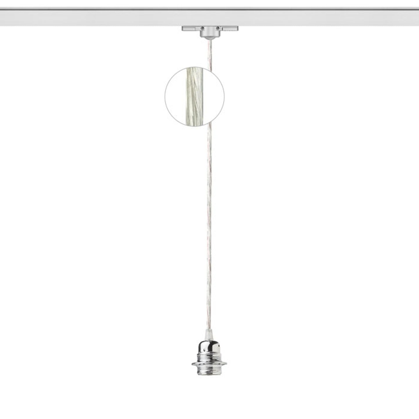 ELISA 3-fase hanglamp E27 lamphouder, 9 kleuren