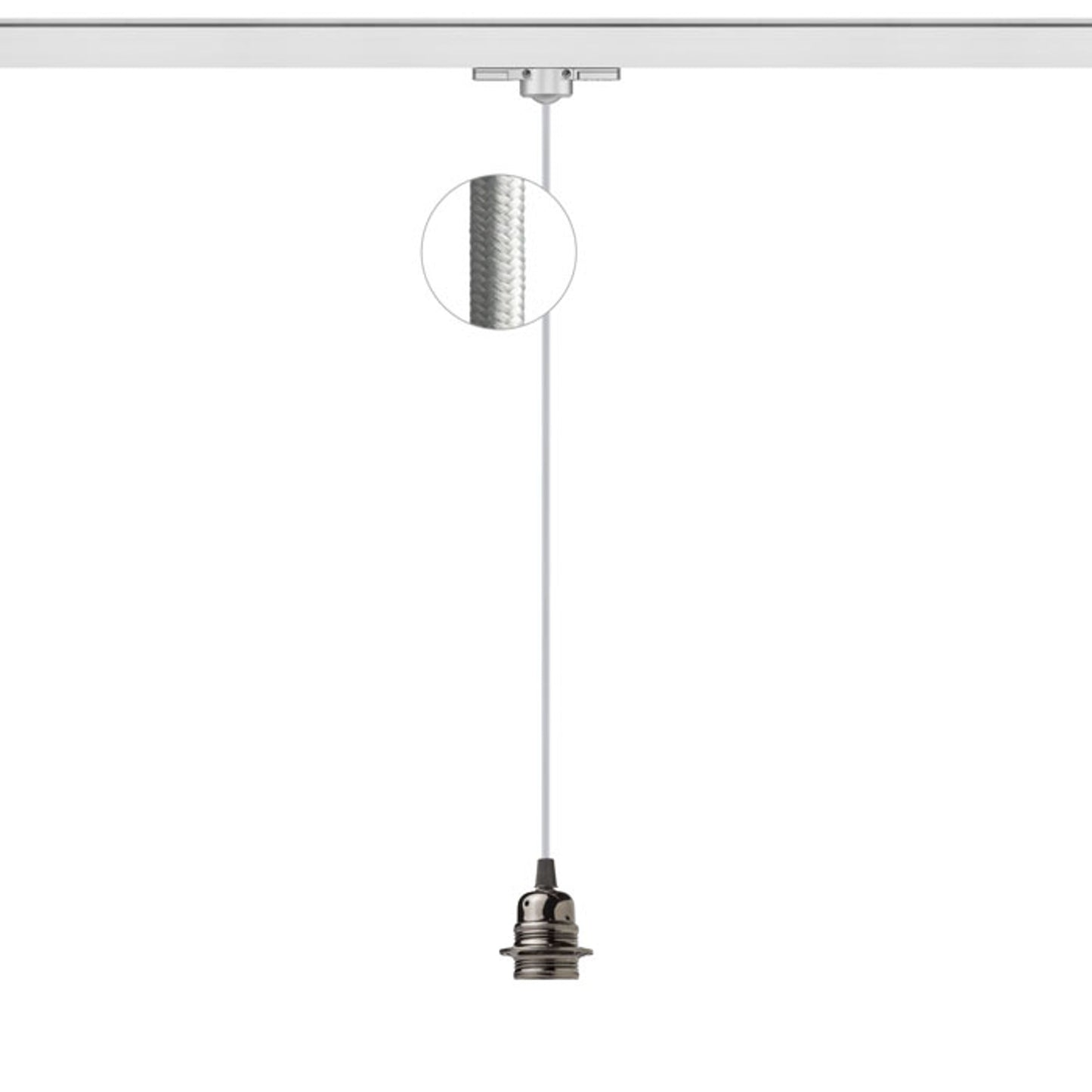 ELISA 3-fase hanglamp E27 lamphouder, 9 kleuren