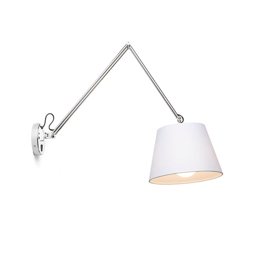 ASHLEY wandlamp met arm textielkap, verstelbaar