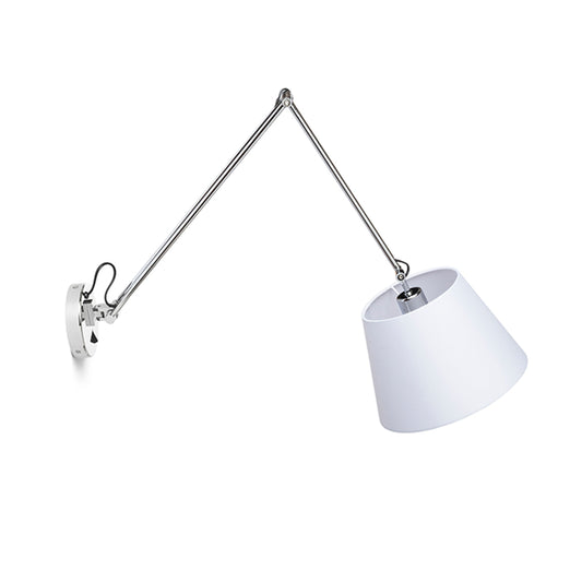 ASHLEY wandlamp met arm textielkap, verstelbaar