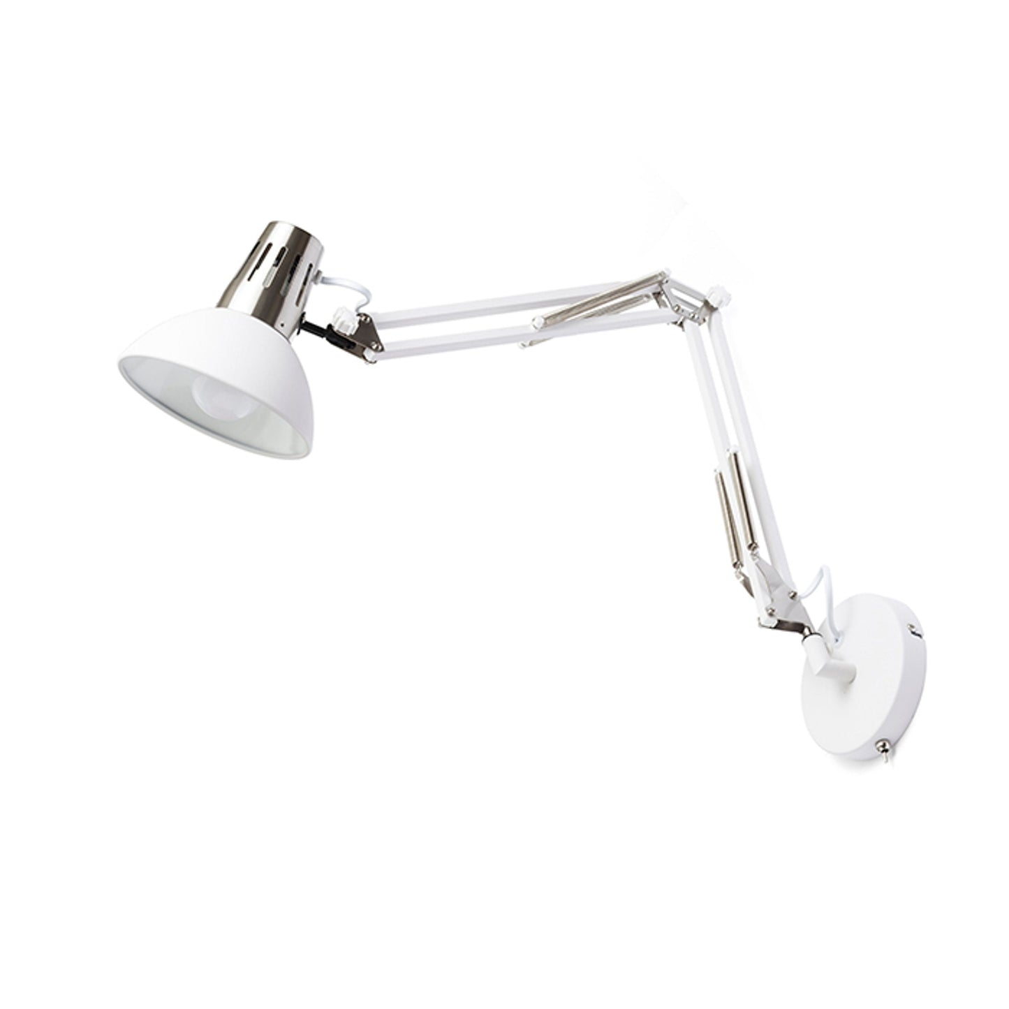 ANTE wandlamp wit mat nikkel