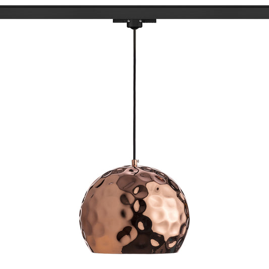 BLONDIE 3-fase hanglamp koper met witte binnenkant