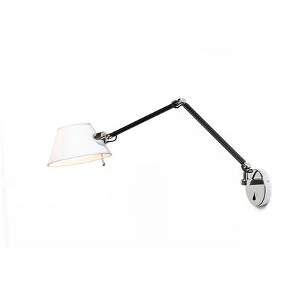 MONTANA wandlamp met arm textiele lampenkap