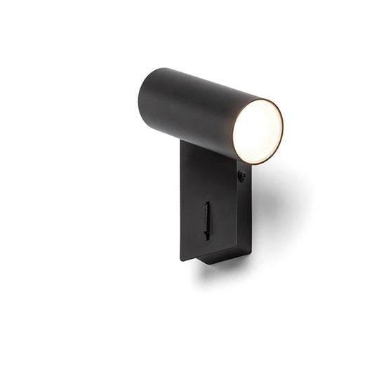 TAPIO I SQ LED wandlamp vierkant, zwart