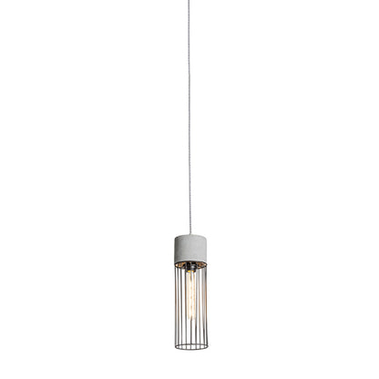 BURTON 3-fase hanglamp beton & metaaldraad