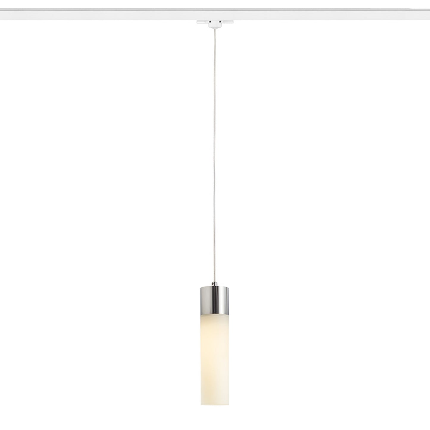 EIGHT 3-fase hanglamp opaalglas & chroom