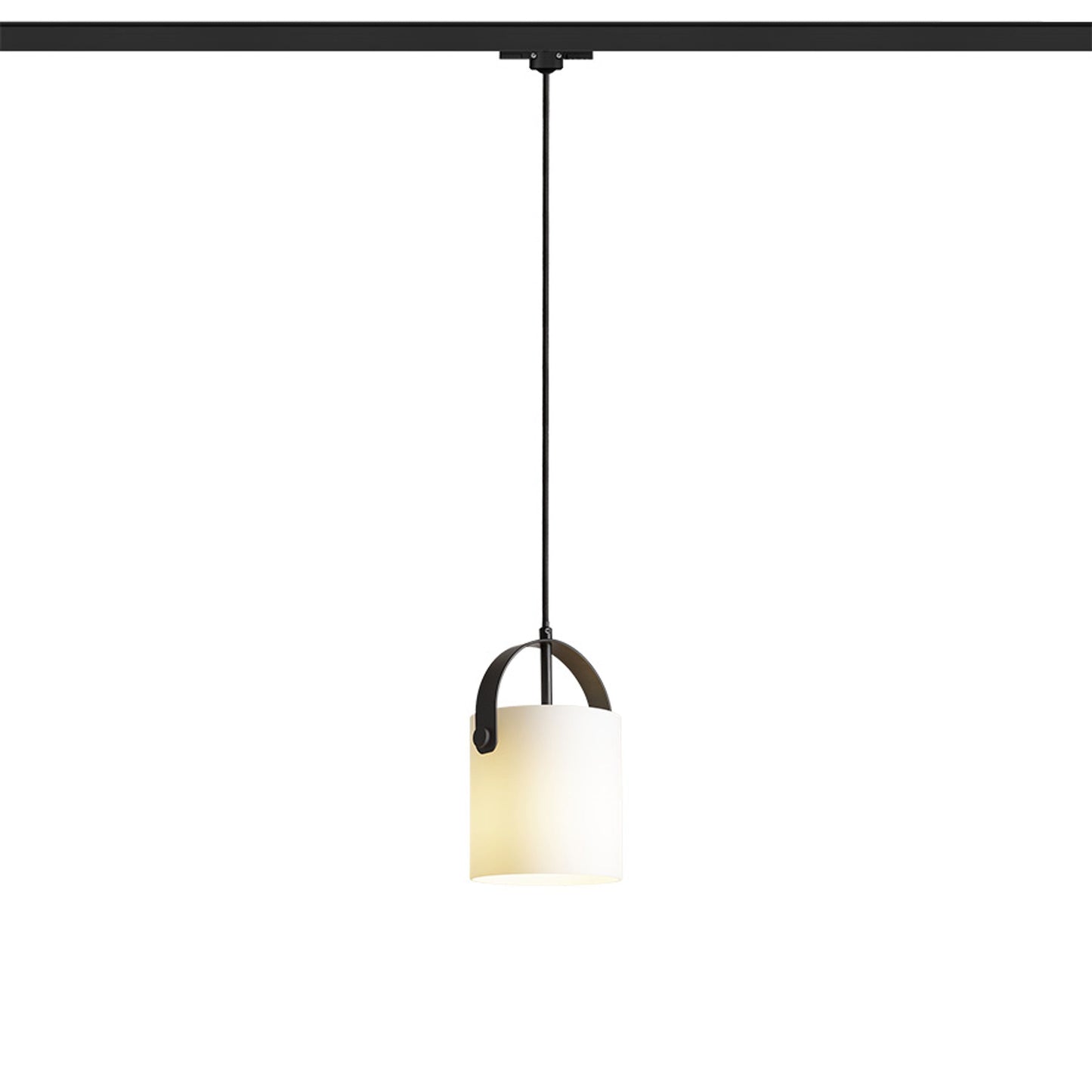 JULIETTA 16 3-fase hanglamp opaal cilinderglas