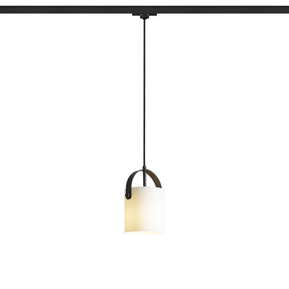 JULIETTA 16 3-fase hanglamp opaal cilinderglas