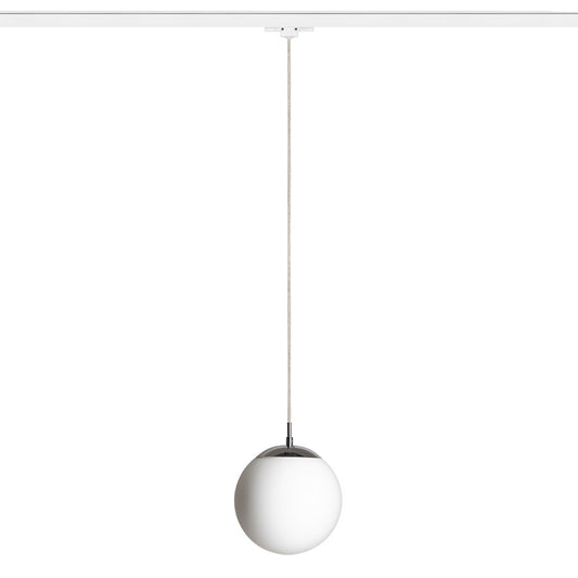 LUNA 20 3-fase hanglamp opaalglas & chroom