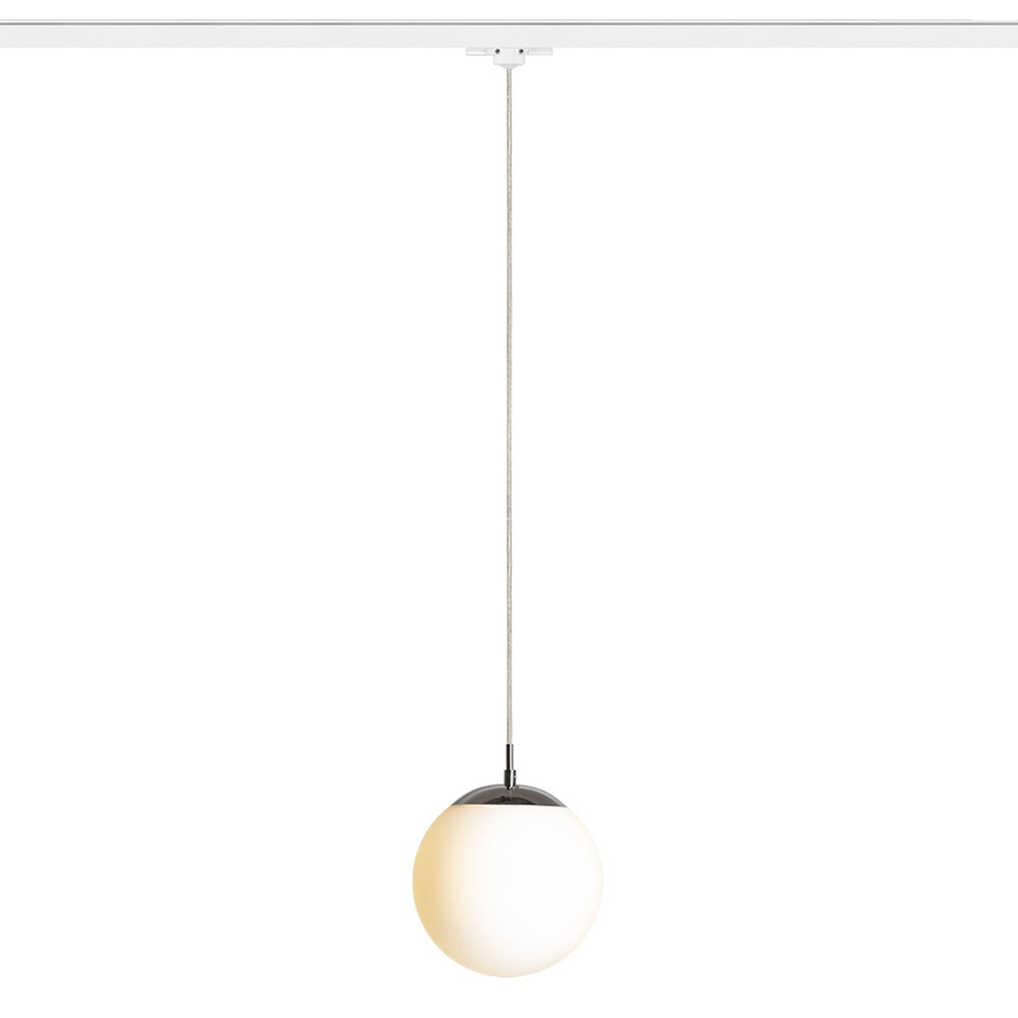 LUNA 20 3-fase hanglamp opaalglas & chroom