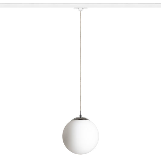 LUNA 25 3-fase hanglamp opaalglas & chroom