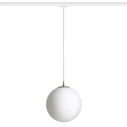 LUNA 30 3-fase hanglamp opaalglas & chroom
