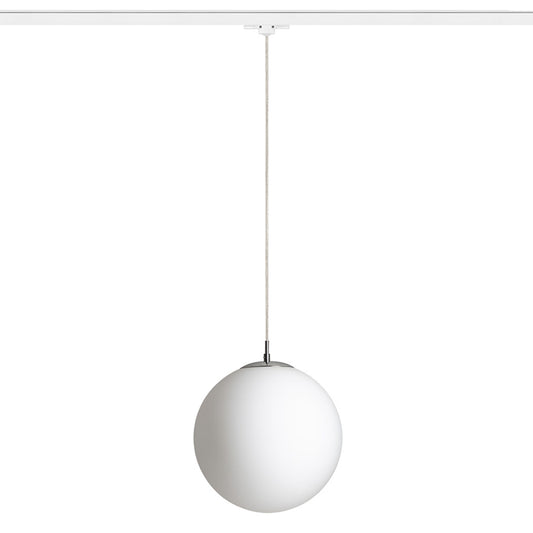 LUNA 30 3-fase hanglamp opaalglas & chroom