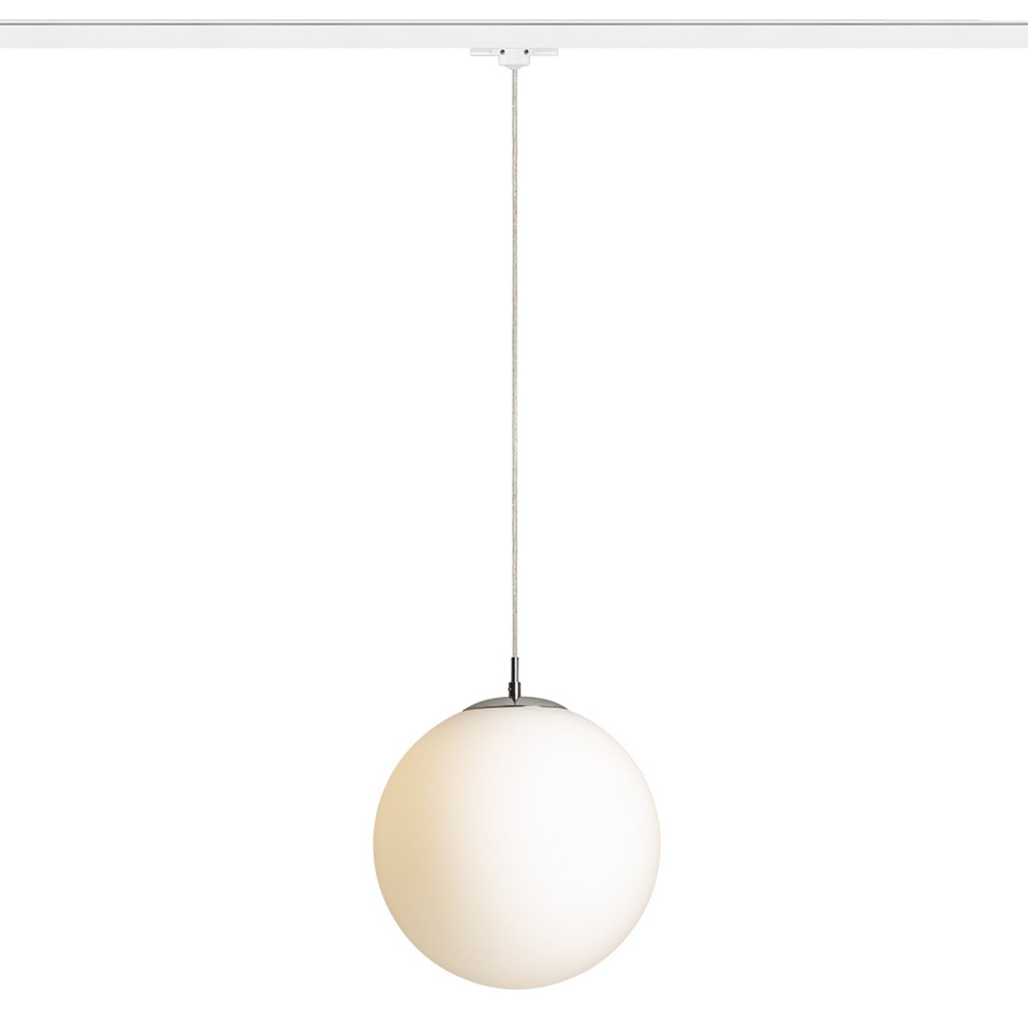 LUNA 30 3-fase hanglamp opaalglas & chroom
