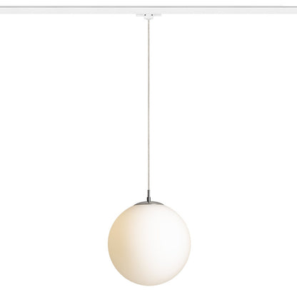 LUNA 30 3-fase hanglamp opaalglas & chroom