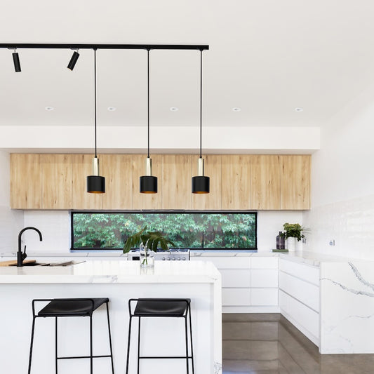 GIULIA 12 3-fase hanglamp gelakt metaal, 2 kleuren