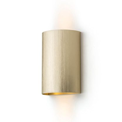 CAPRI R up/down wandlamp geborsteld messing