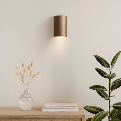 CAPRI R up/down wandlamp geborsteld brons