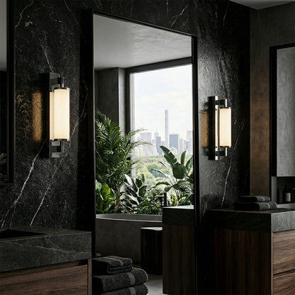ROCCA 34 | LED Badezimmer Wandleuchte | opalrohr, chrom
