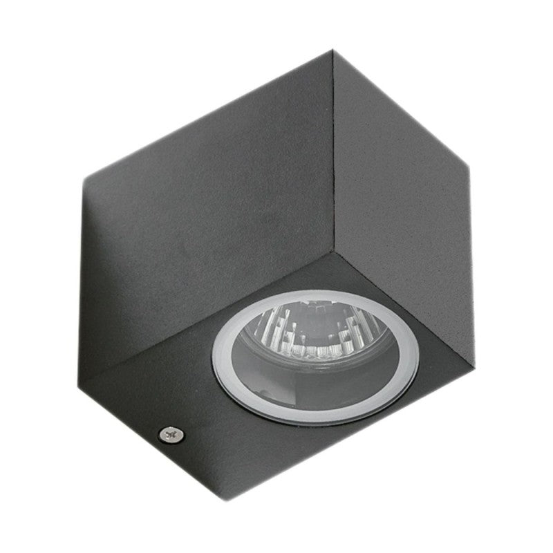 Azzardo RIMINI vierkante buitenwandlamp donkergrijs
