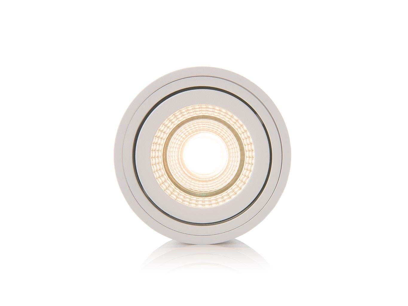 LED2 ROLL opbouw plafondspot wit zijaanzicht