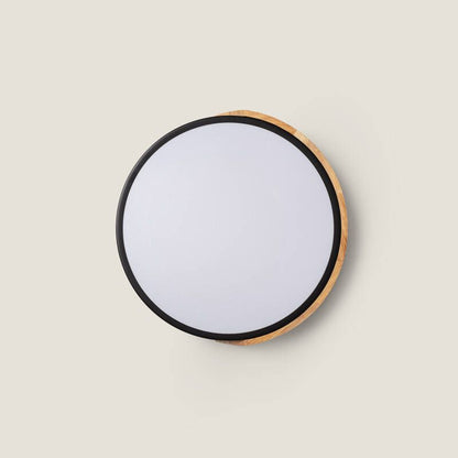 Semaro LED plafondlamp hout 18W CCT Ø320 mm