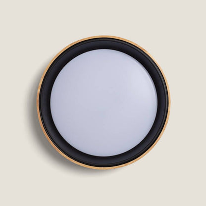 Tarivo LED plafondlamp hout 20W CCT Ø470 mm